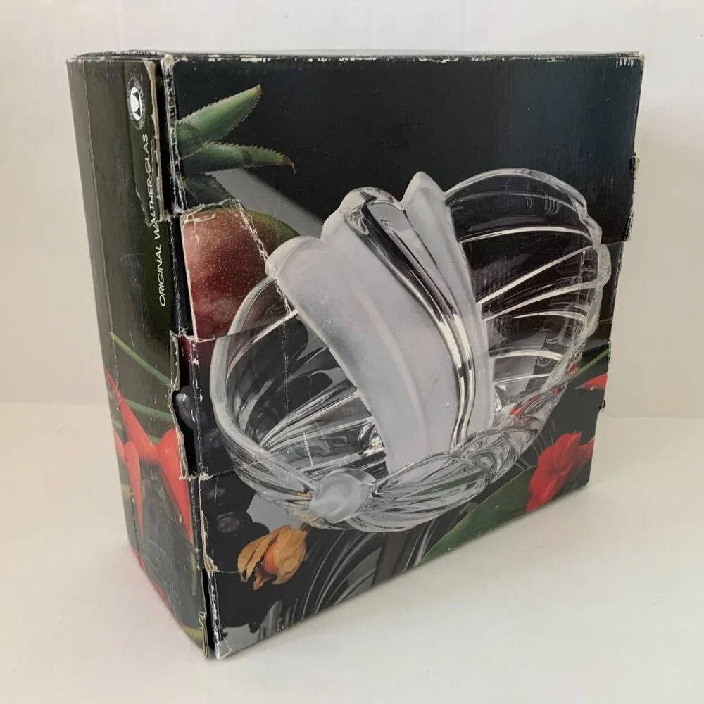 New Mikasa Vintage Frosted Serving Bowl Nautica Hostess 10 3/4